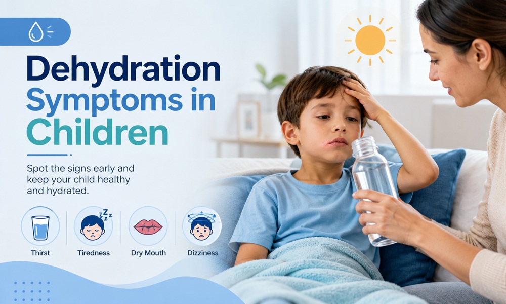 dehydration symptoms in children